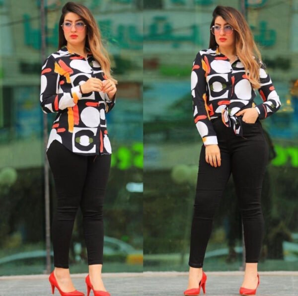 Stylish Black and White Shirt for Women