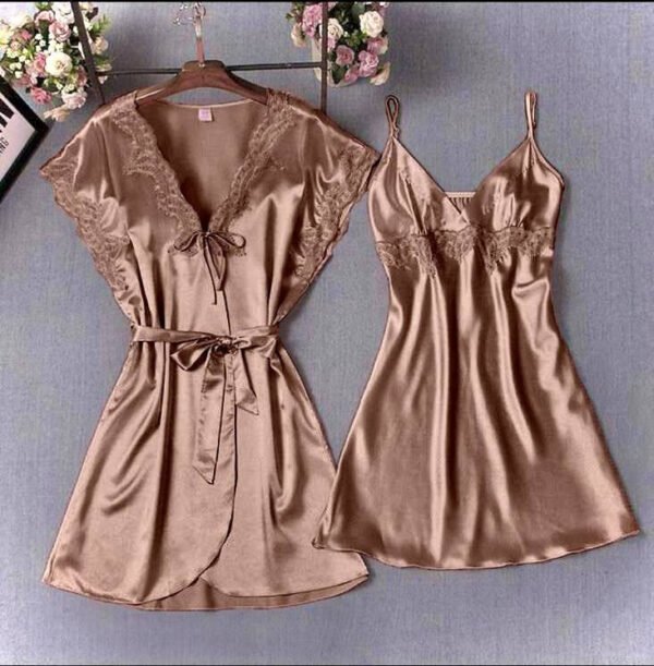 Elegant Gold Lingerie Dress for Luxurious Sleepwear